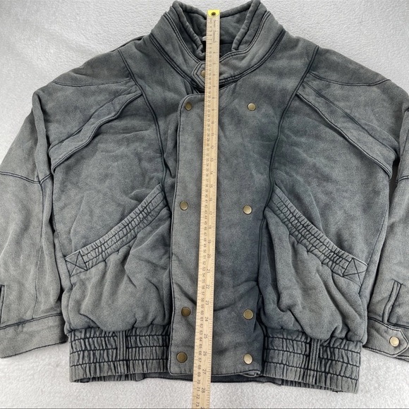 We the Free People Jacket Women XS/S Breakfast Club Moto Bomber Military Grunge - Picture 7 of 13